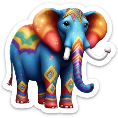 mascara elefante marimonda colombiana carnaval de barranquilla sticker