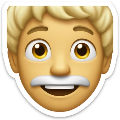 A dad licking his lips and smiling sticker