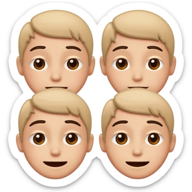 A face that is happy and sad sticker