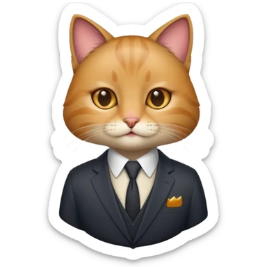 agent cat sticker