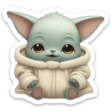 Baby grogu sticker