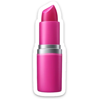 Pink lipstick sticker