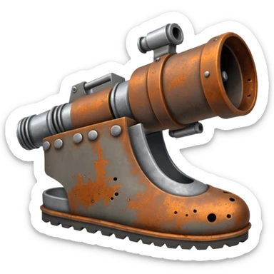 Minigun Thrown Slipper sticker