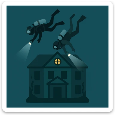 an emoji that symbolizes this movie the deep house sticker