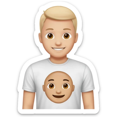 fais moi  un emoji avec un logo sur le tshirt sticker