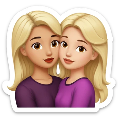 Cute Mexican kissing blonde girl sticker