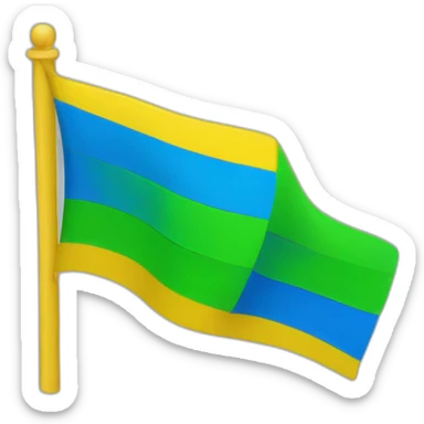 Linear-yellow-green-blue-flag-with-ⵣ sticker