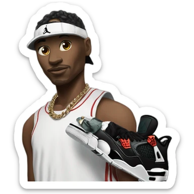 Gangsta with Jordan 4 sticker