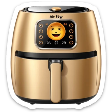 Air fryer Laughing historically sticker