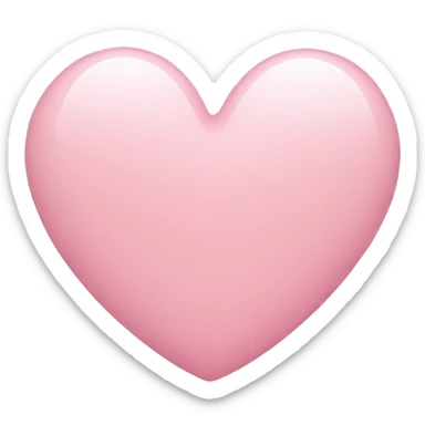 Light pink heart  sticker