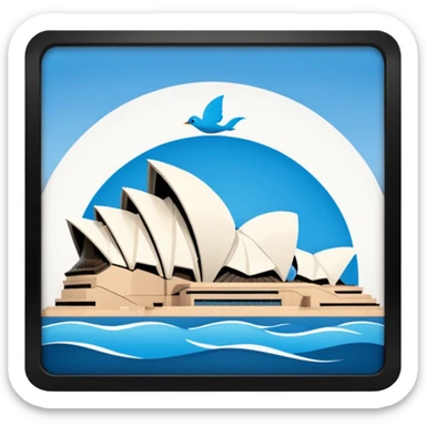 salesforce logo behind sydney opera house sticker