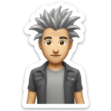 La tête de sonic le hérisson avec des yeux en cœur sticker