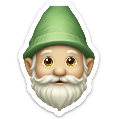 Cute vintage gnome sticker