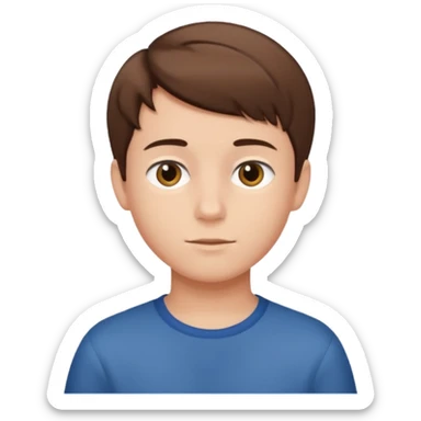 A boy not carting sticker