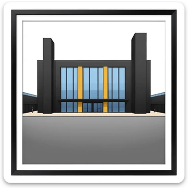 tate modern large exhibition halls sticker