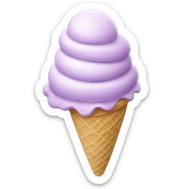 Lavender ice cream  sticker