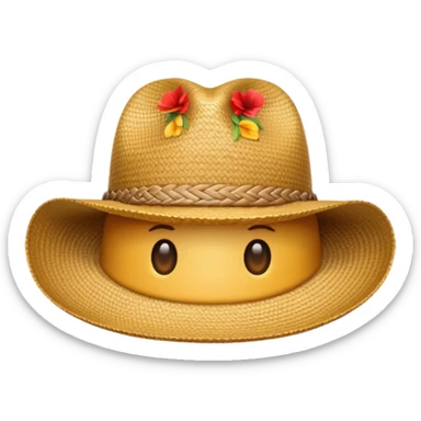 Sombrero de paja  sticker