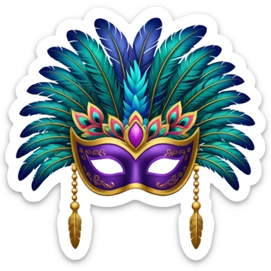 Festival Mask sticker