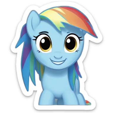Rainbow dash sticker
