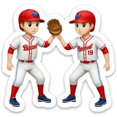 quiero dos equipos enemigos de baseball  sticker