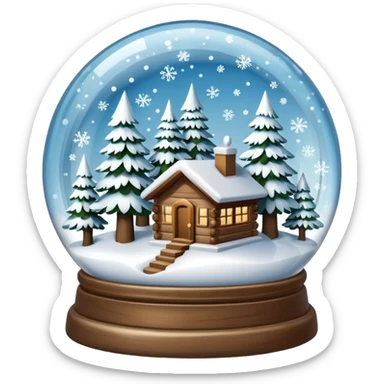 SNow globe sticker