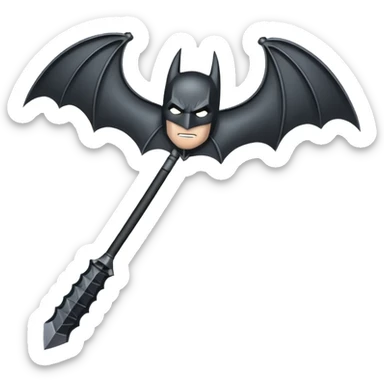 Bat man weapon sticker