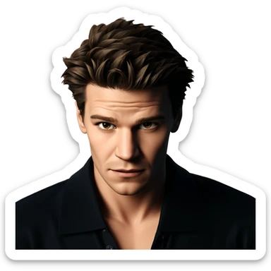 realistic portrait of boy sticker