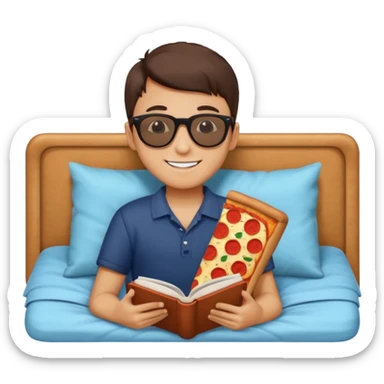 Create a 5 Emojis of my day and write a sentence about it... I am A BOY... sticker