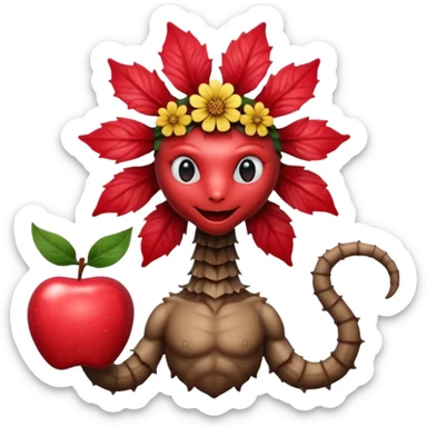 Stranger things demogorgon flower head apple ios emoji format sticker