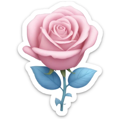 Cœur pastel rose and blue  sticker