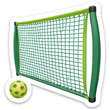 Pickleball net sticker