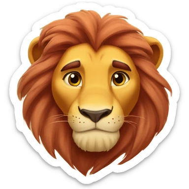 The lion king simba and mufasa sticker