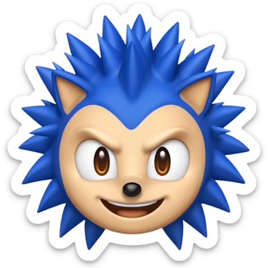 emoji sonic sticker