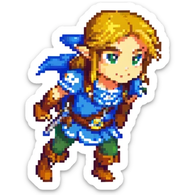 glide from zelda tears of tears kigdom sticker
