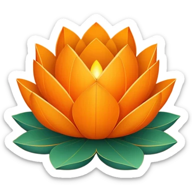 lotus lantern sticker