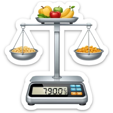 Market Scale Weight sticker