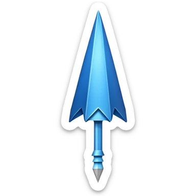 cible fléchette bleu sticker