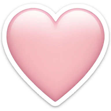 Light pink heart sticker