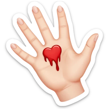 hand, small bite wound sticker