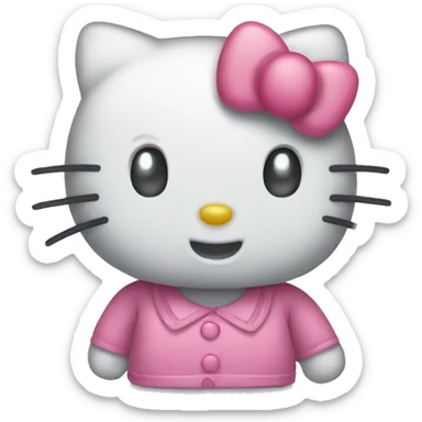 Cute hello kitty sticker