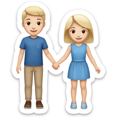 boy hand girl sticker