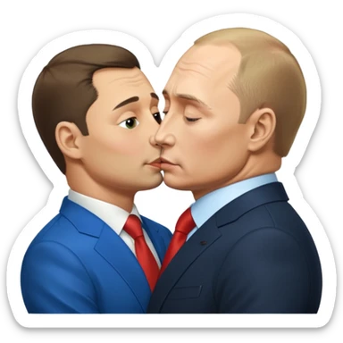 zelensky president ukraine kiss putin ass sticker