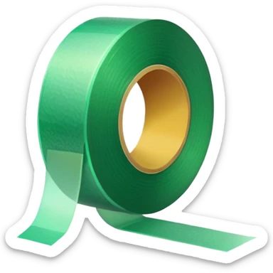 emoji of warm light green tape sticker