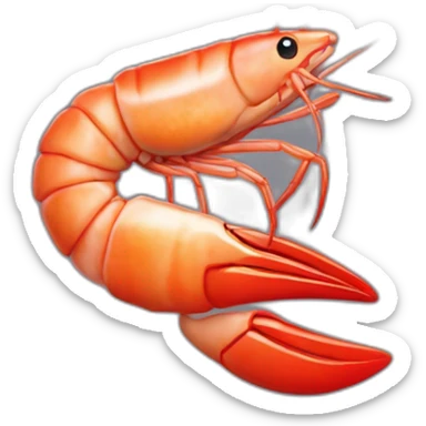 prawn-food sticker