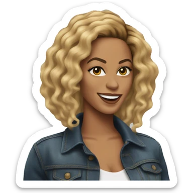 Beyonce in real life sticker