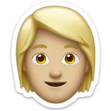 Invisible blanc emoji sticker