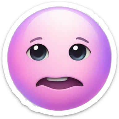 Galaxy in pastel pink and purple heart sticker