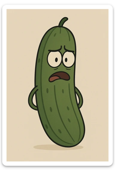 Cucumber sticker