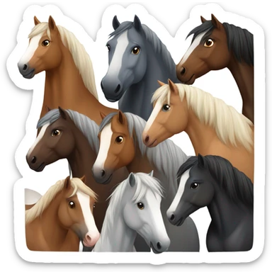 Horses sticker