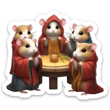 hamster cult sticker